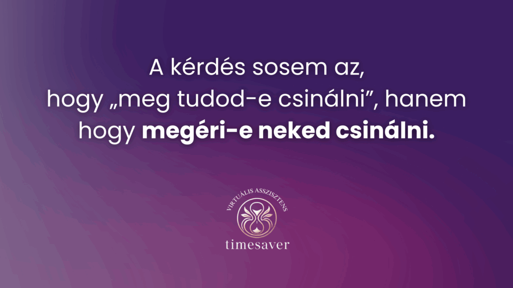 A kérdés sosem az...