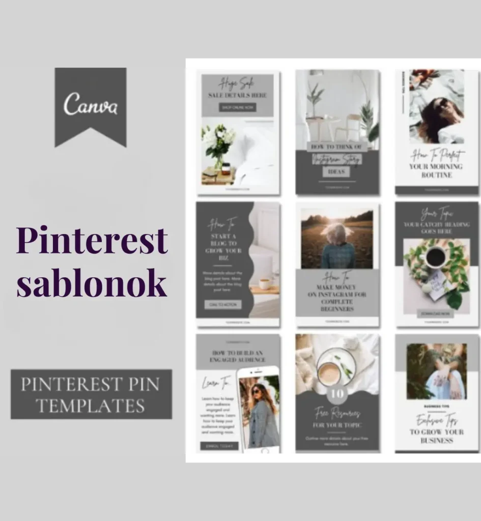 CreaKit Canva sablon | Pinterest sablonok főképe