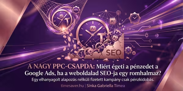 Vállalkozó, aki a drága Google Ads PPC hirdetési költségeket elemzi a weboldal rossz SEO-ja miatt.